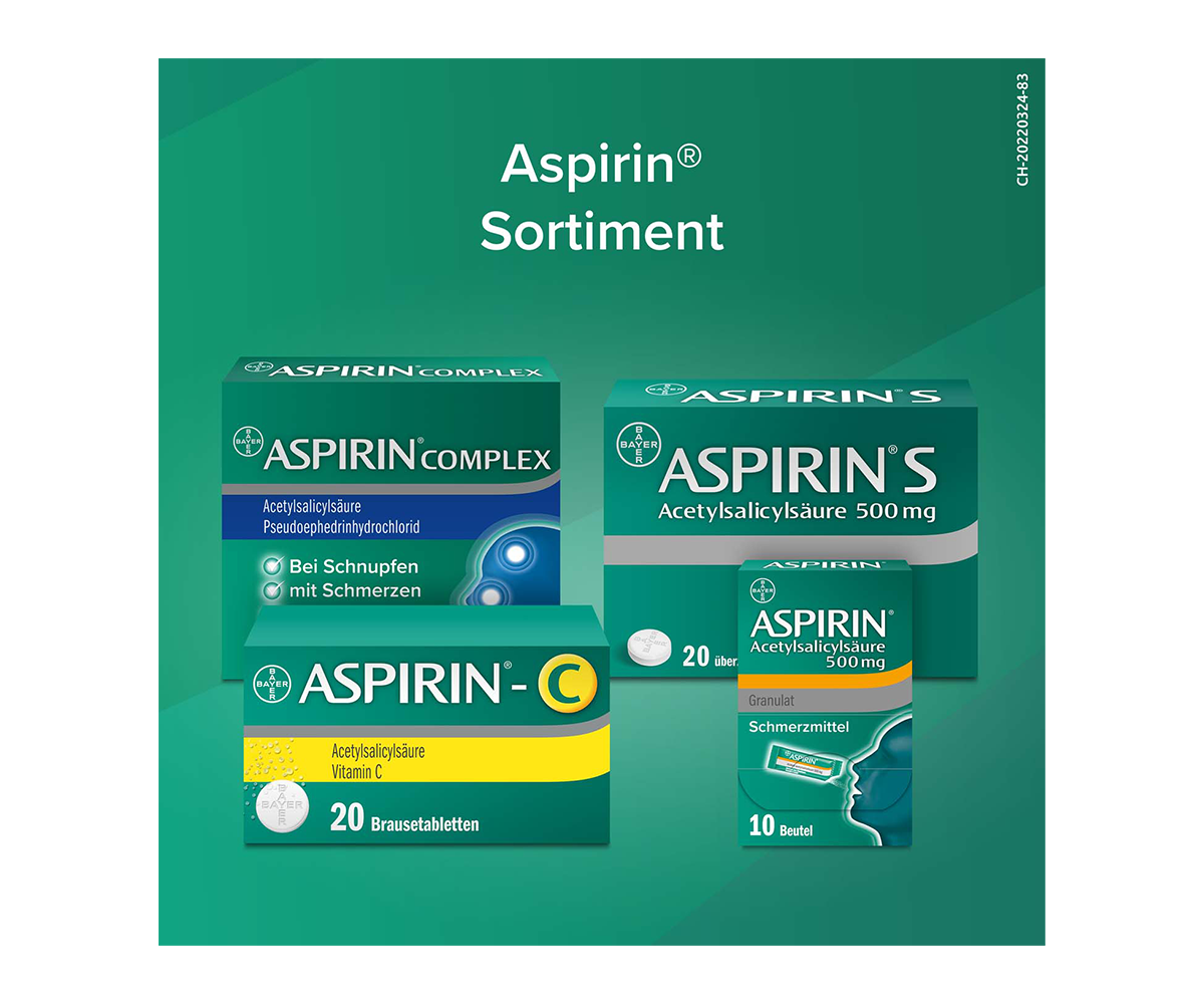 Aspirin® Complex | Hilfe bei Schnupfen, Schmerzen & Fieber